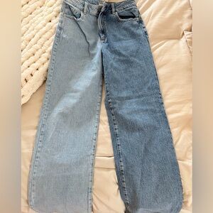 Garage Light and Dark Blue Women Jeans